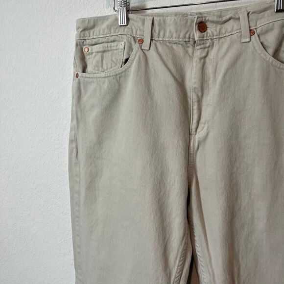 Esby Apparel Beige Harris 5-Pocket Casual Cotton Chino Pants Men's Size 32 - Picture 2 of 6